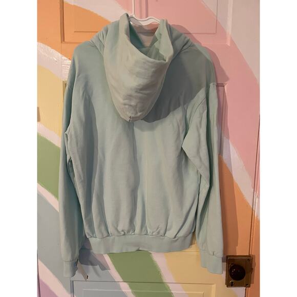 Talentless Mint Green Hoodie Small Unisex Pullover Minimalist Streetwear - Picture 4 of 9